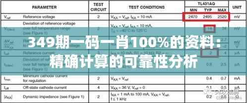 349期一码一肖100%的资料:精确计算的可靠性分析