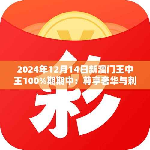 2024年12月14日新澳门王中王100%期期中:尊享奢华与刺激的完美融合
